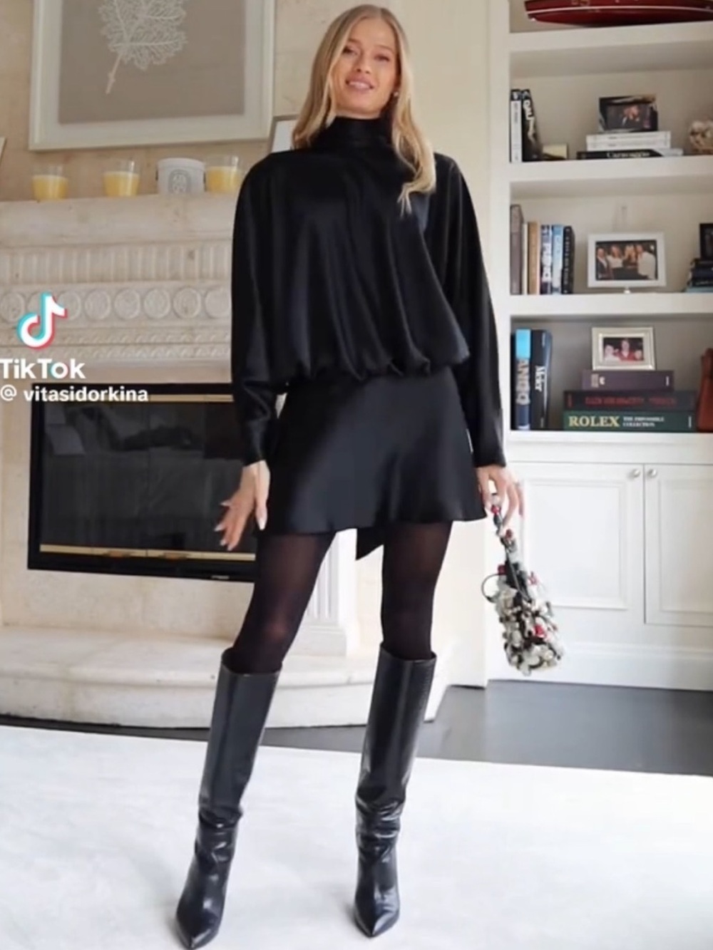 Zara Black Mini Skirt with Subtle Flare